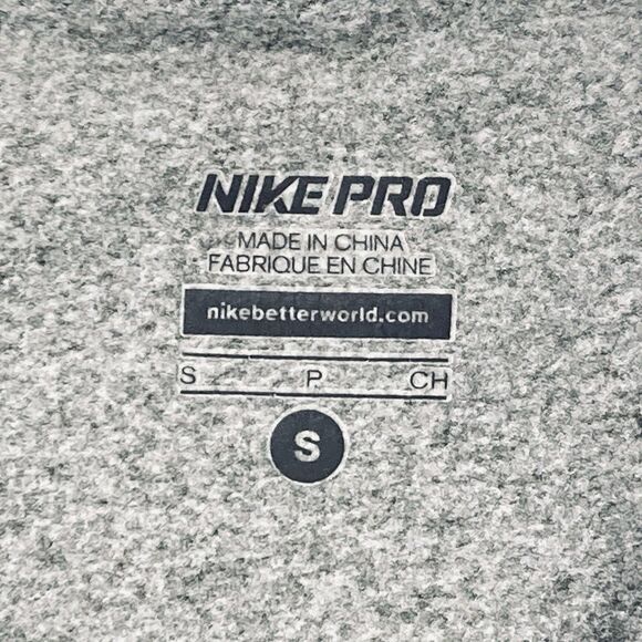 Nike Pro Dri Fit Womens S Heather Gray Ankle Length Stretchy Athleisure Leggings - Picture 11 of 12